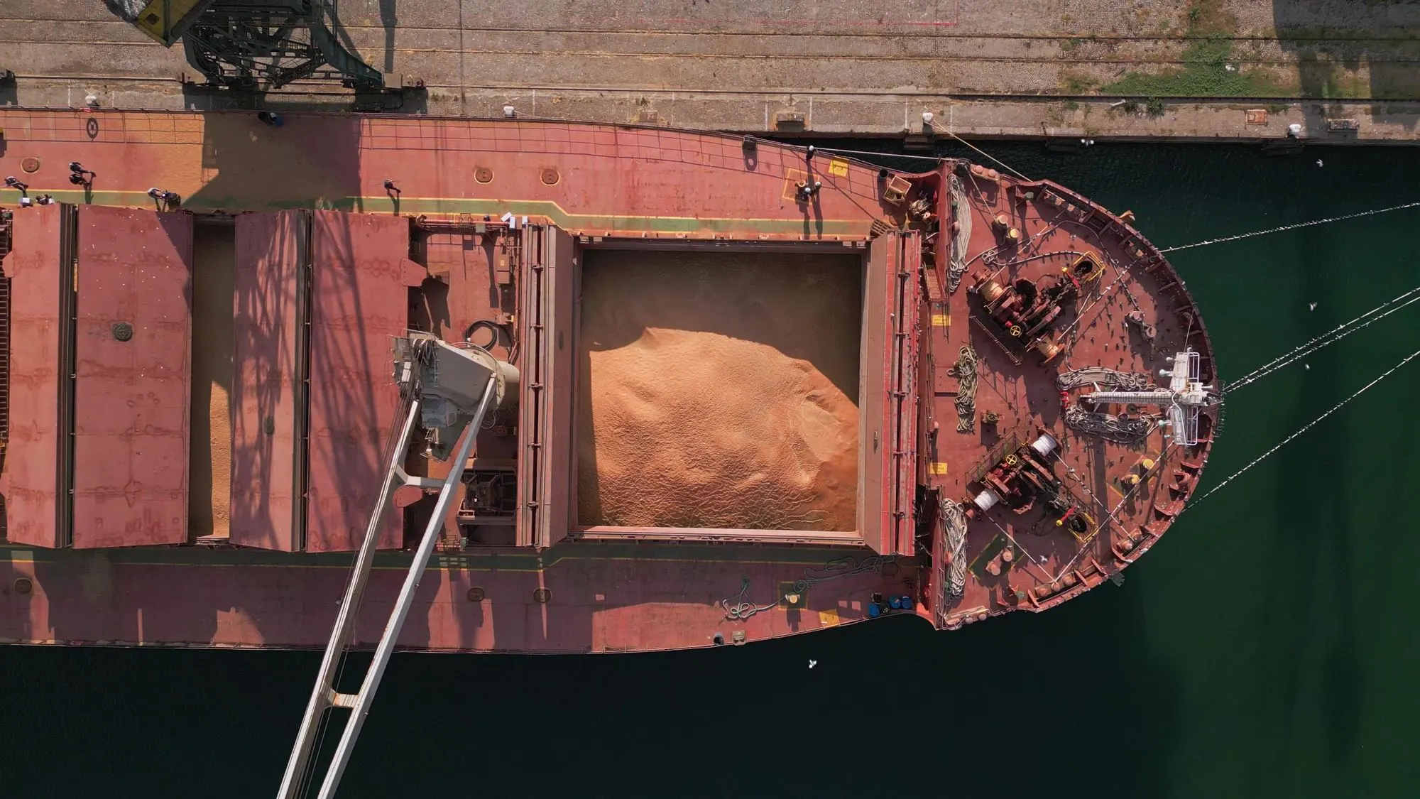 Cargo hold, aerial view